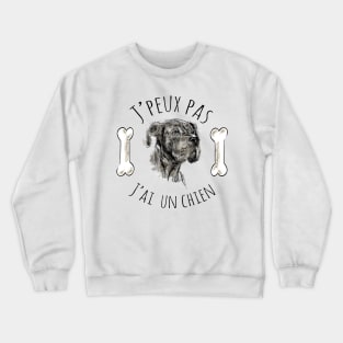 J'peux pas j'ai un chien Crewneck Sweatshirt